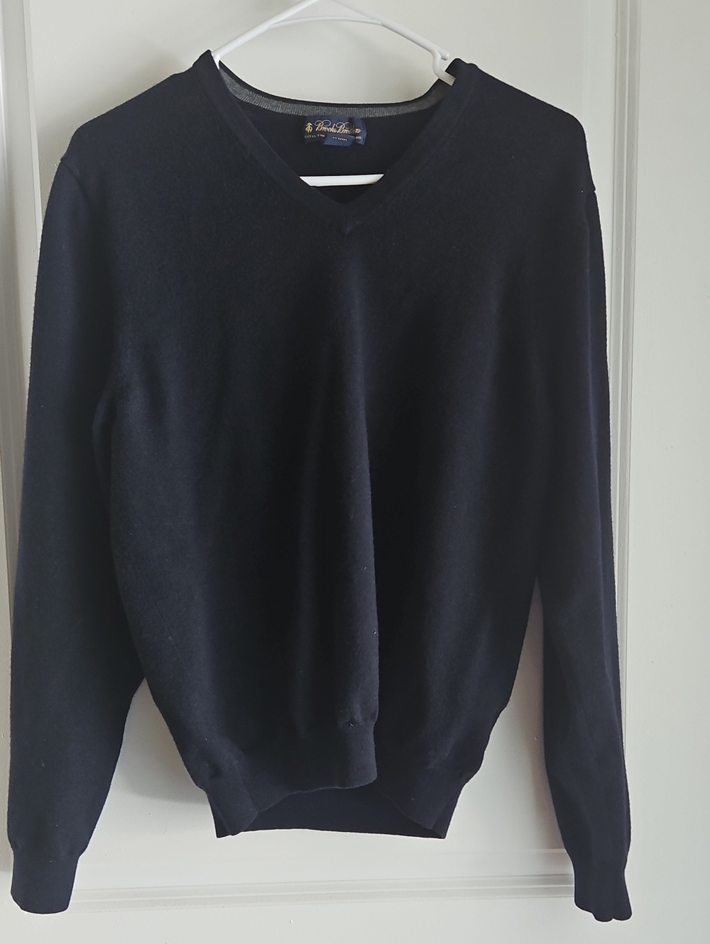 Brooks Brothers Men's V-Neck Sweater - Navy